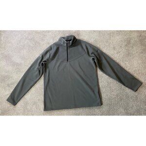 Nike Golf Dri-FIT Shirt Top Long Sleeve Pullover Gray Quarter Zip Medium